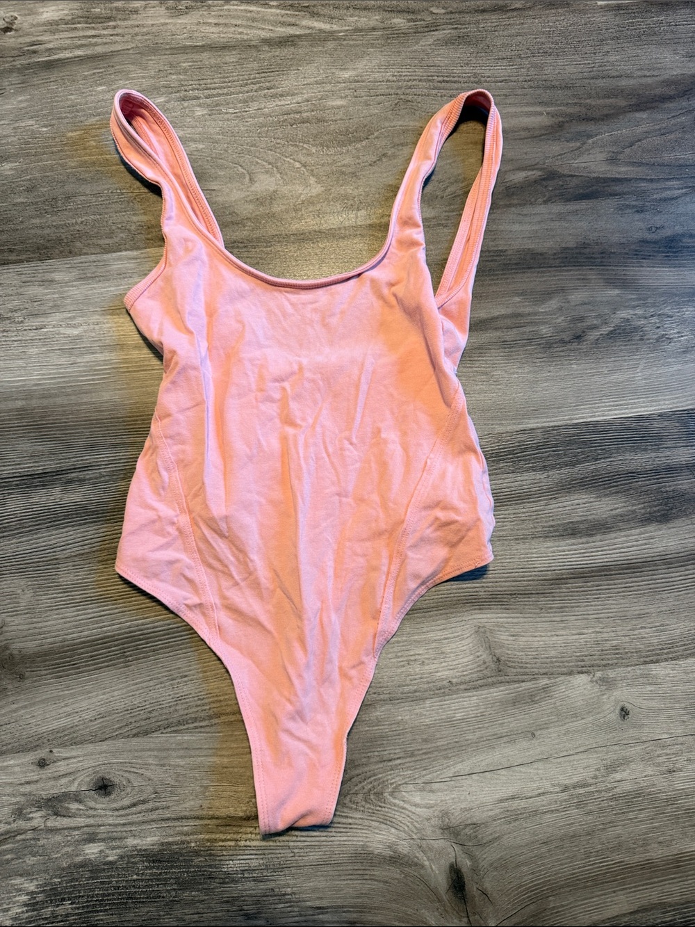 FP Movement by Free People Pink Scoop Neck Bodysuit